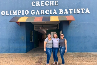 Primeira-dama de Coronel Macedo Visita o Centro de Educação Infantil Olímpio Garcia Batista 