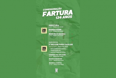 Fartura celebra aniversário com três dias de festa e grandes atrações