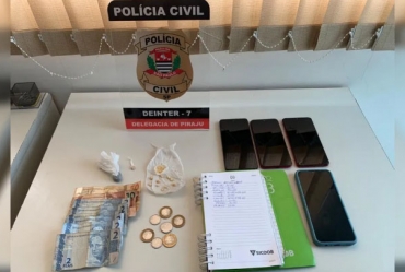 Polícia prende trio suspeito de tráfico de drogas no interior de SP
