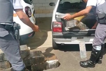 Polícia prende homem que viajava com quase 230 kg de maconha 
