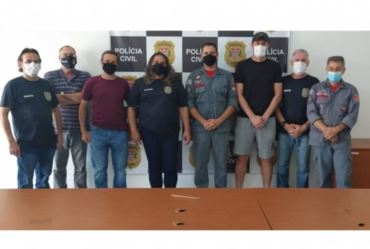 Policiais civis de Taquarituba passam por treinamento de Brigada de Incêndio